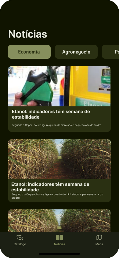 Feed de notícias do agro