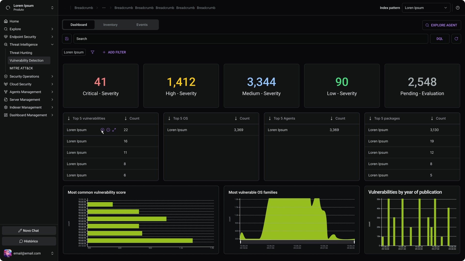 Interface SIEM